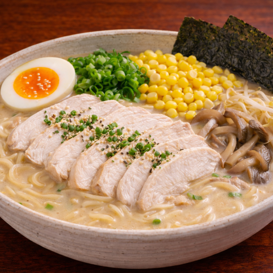 Creamy Chicken Miso Ramen / 奶油鸡肉味增拉面
