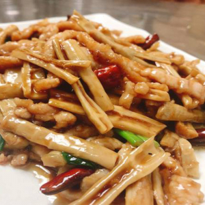 Bamboo with Pork 筍子炒肉絲