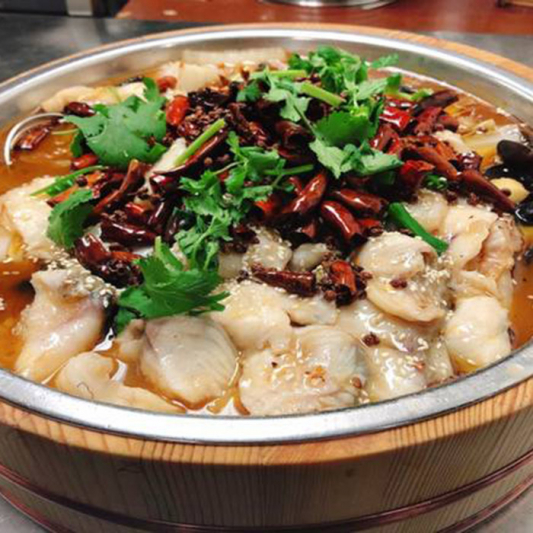 Boiled Sliced Live Fish with Shredded Vegetable 酸菜活魚