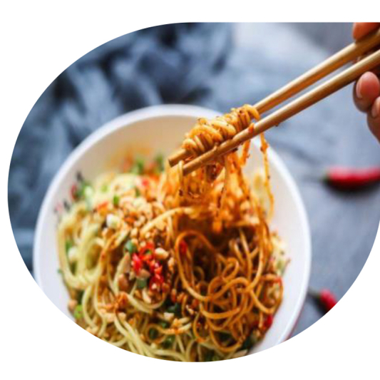 41. Soupe de nouilles froides au poulet / Cold Noodles with Chicken Soup