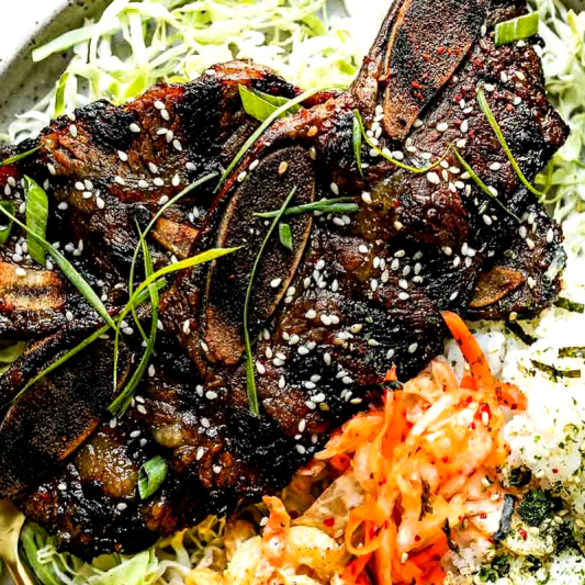 Grilled Riblets and Kimchi