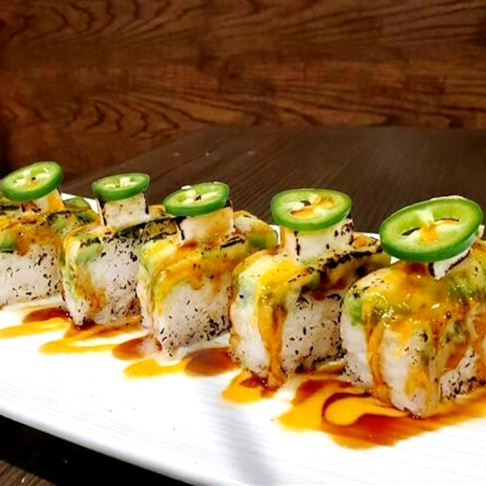 Aburi Pressed Avocado Sushi Cake (8 pcs)