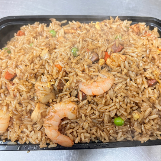 House Fried Rice (Shrimp, Chicken, and BBQ Pork)