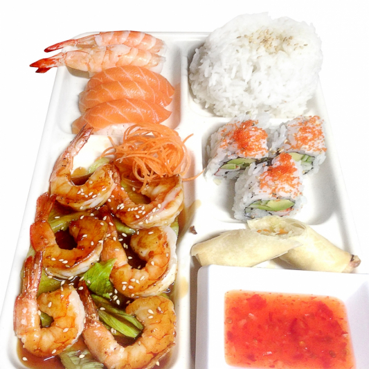 B4. Shrimp Teriyaki Bento Box