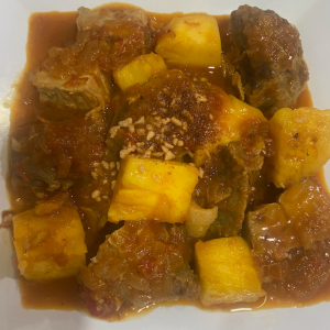 Fresh Pineapple & Pork Curry