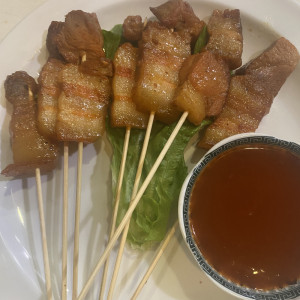 Braised Pork Belly Skewer