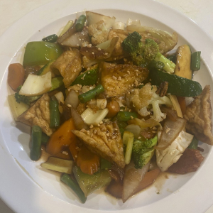 L5. Fried Tofu with Mixed Garden Vegetables