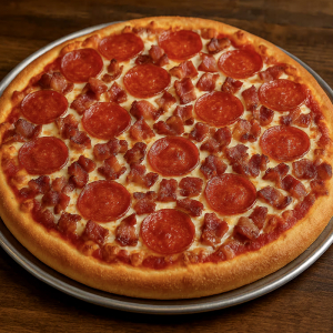 #05. Pepperoni & Bacon Pizza