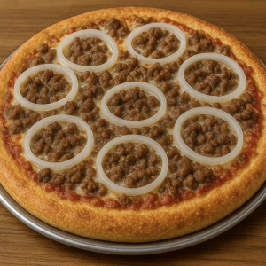 #14. Beef & Onion Pizza