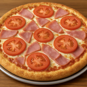 #09. Ham & Fresh Tomato Pizza