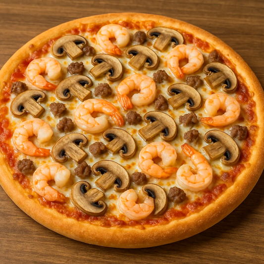 #16. Shrimp & Mushroom Pizza