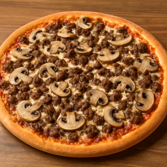 #15. Beef & Mushroom Pizza