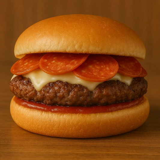Pepperoni Pizza Burger