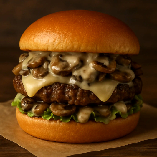 Mushroom Swiss Burger