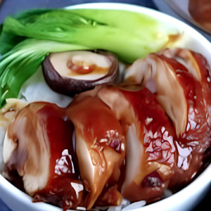 Soy Sauce Chicken on Rice