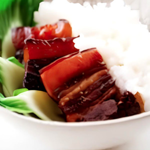 Roast Pork Belly on Rice