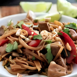 Fried Rice Noodles with Pork