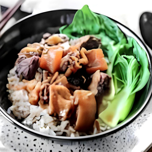 Beef Brisket on Rice