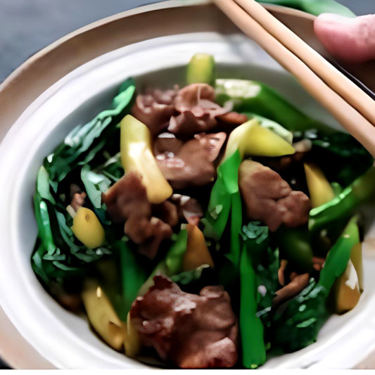 Stir-Fried Beef with Chinese Broccoli