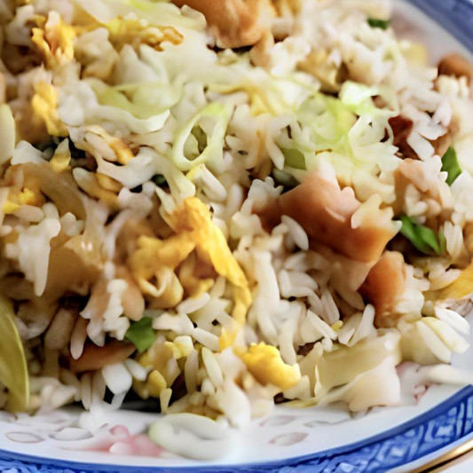 Diced Chicken with Salted Fish Fried Rice