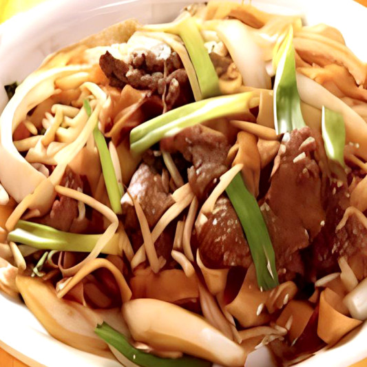 Fried Rice Noodles with Soya Sauce