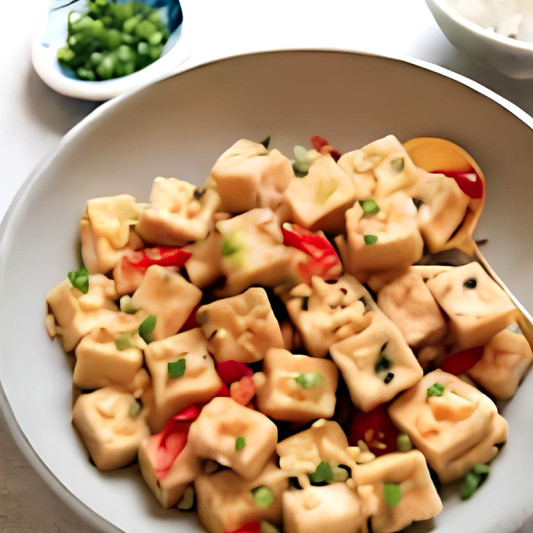Spice and Pepper Salt Bean Curd