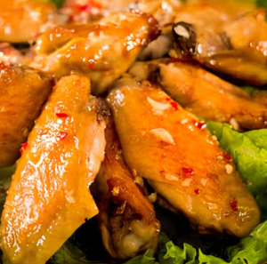 A4. Fried Chicken Wings / Canh Ga Chiến Nước Mam (5 pcs)