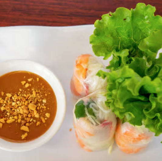 A2. Shrimp & Pork Fresh Salad Rolls / Goi Cuon (2 pcs)