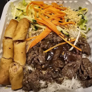 19B. Charbroiled Beef & Spring Rolls (2 pcs) Vermicelli