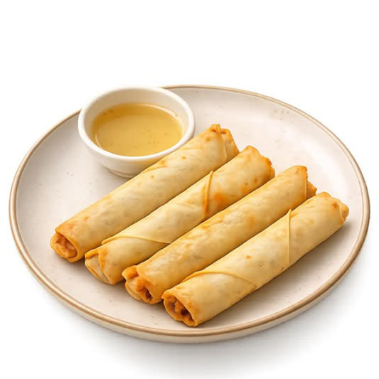 1. Deep-Fried Pork Spring Rolls (4 pcs)