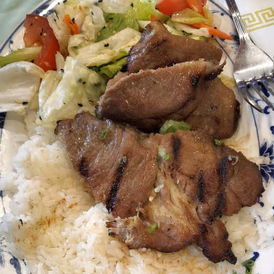 Grilled Pork Rice Plate