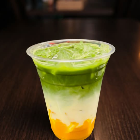 Mango Matcha Iced Latte