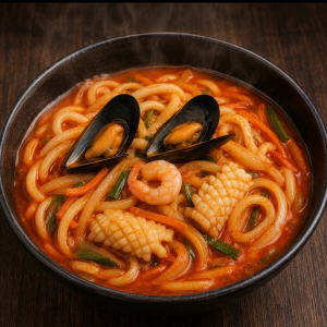 Spicy Seafood Udon