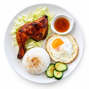 Grilled Chicken Inasal with Egg & Rice