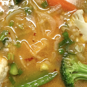 28. Sate Mixed Vegetables Rice Noodle Soup