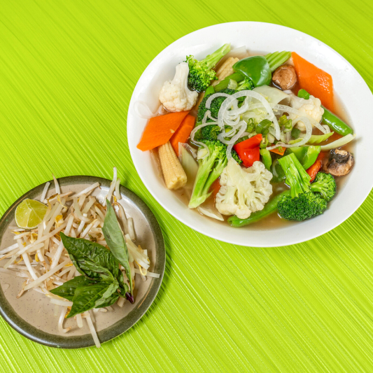 32. Mixed Veggies Rice Noodle Soup