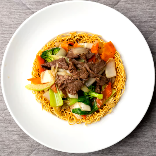 Nid d'amour au b&oelig;uf &agrave; la citronnelle / Lemongrass Beef Love Nest