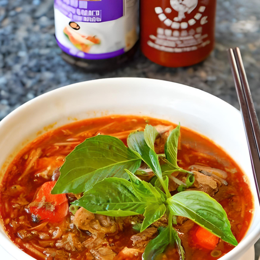 H2 Lemongrass Tomato Beef Noodle Soup (B&ograve; Kho)