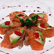 Salmon Sushi Pizza 