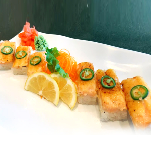 4. Salmon Oshi (6 pcs)