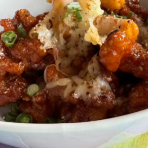 Korean Fried Chicken with Cheese