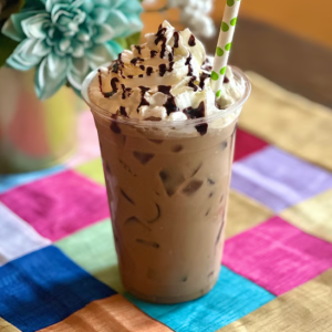 Korean Iced Coffee with Whipping Cream