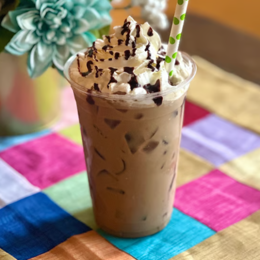 Korean Iced Coffee with Whipping Cream
