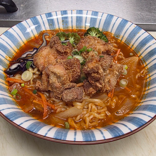 Korean-Style Fried Chicken Ramen