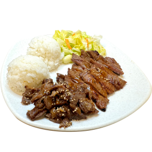 Beef and Pork Combo Teriyaki