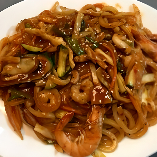 Stir-Fried Jjambbong