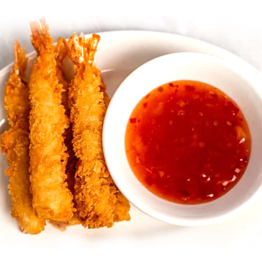 26. Deep-Fried Butter Shrimps (5 pcs) / Tom Lan Bot (5 Con)