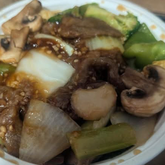 Beef with Chinese Greens