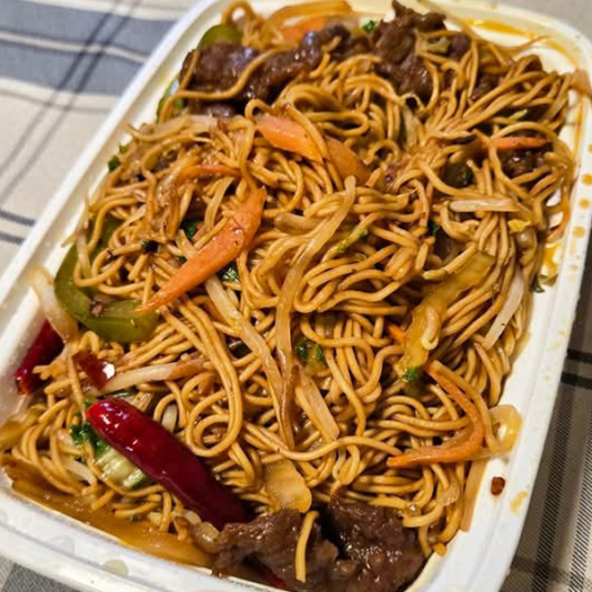 Szechuan Beef Lo Mein