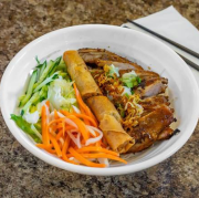58. Grilled Chicken, Spring Roll with Vermicelli / B&uacute;n G&agrave; Nướng, Chả Gi&ograve;